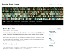 Tablet Screenshot of erniesbookstore.com